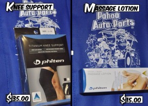 Knee Support and Massage Lotion